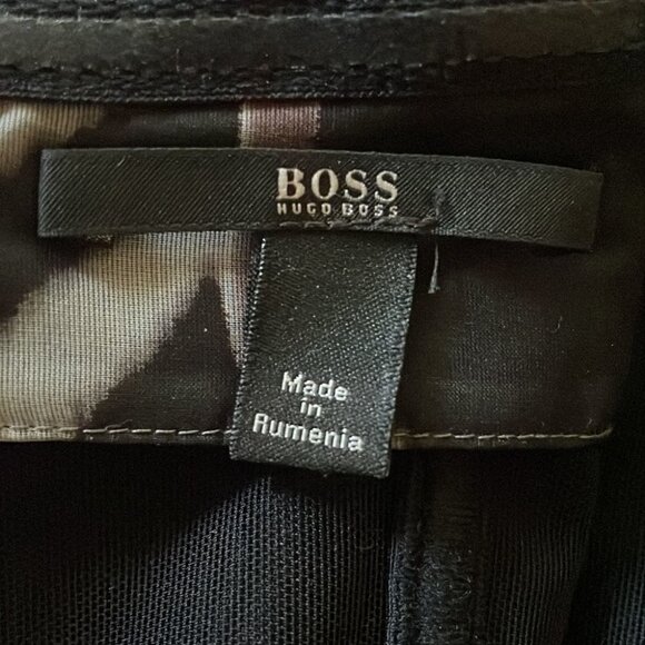 Hugo Boss Black and Gray Strapless Sheath Dress - Picture 13 of 16